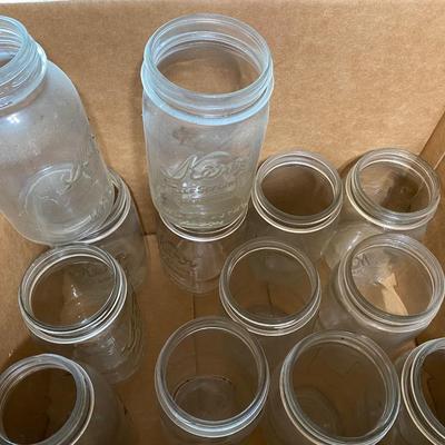 (12) canning mason jars