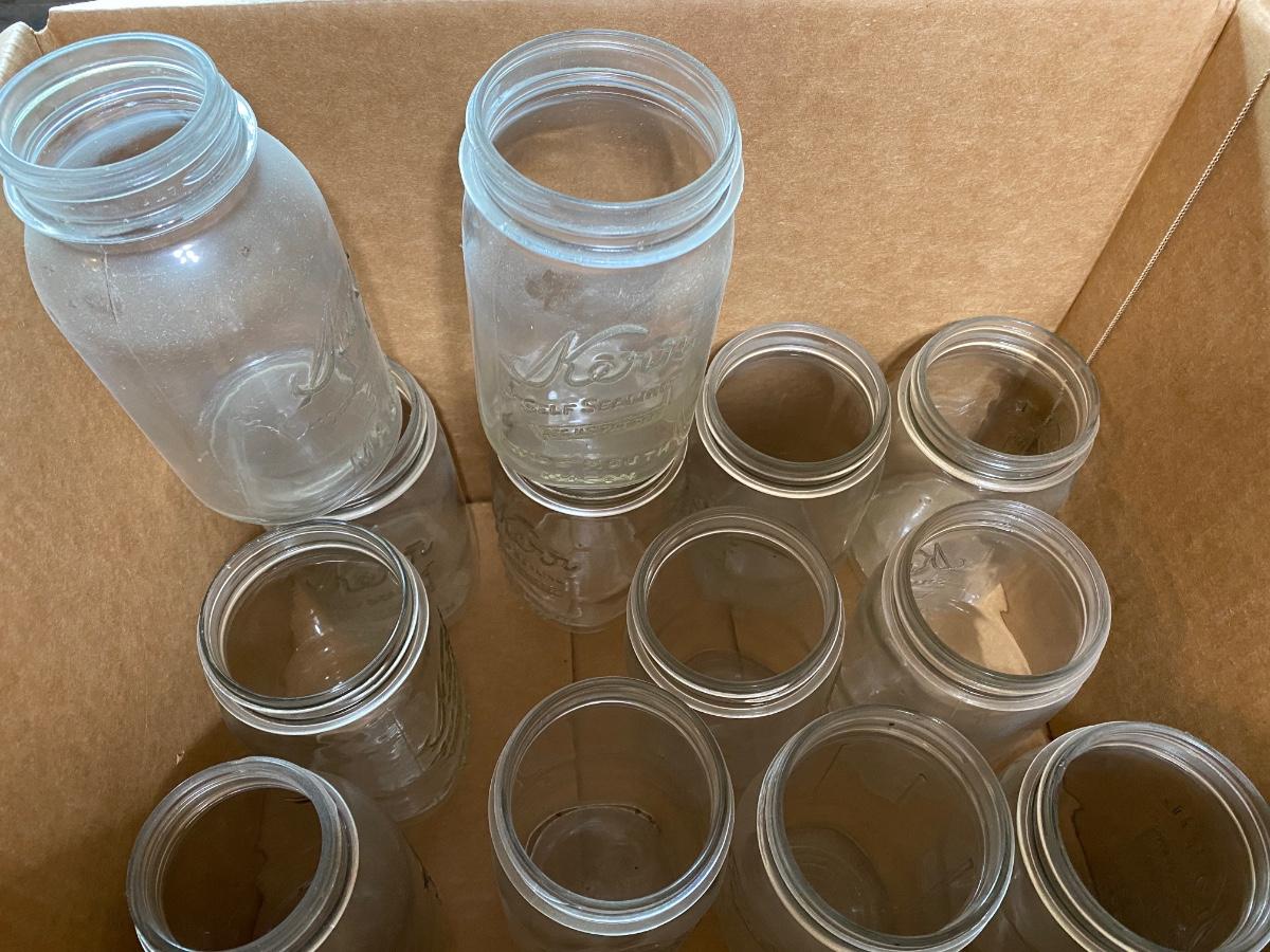 (12) canning mason jars