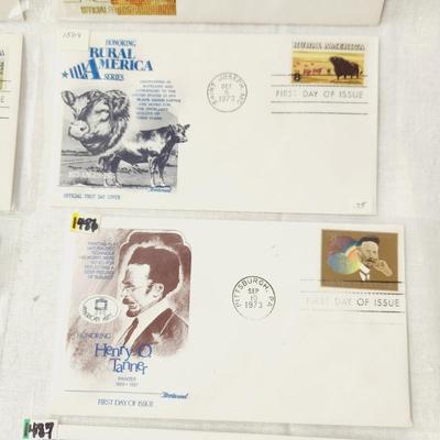 10 - FIRST DAY STAMPS - 1973 MIXED THEME