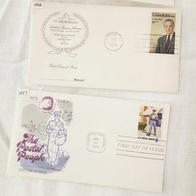 10 - FIRST DAY STAMPS - 1973 MIXED THEME