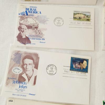 10 - FIRST DAY STAMPS - 1973 MIXED THEME