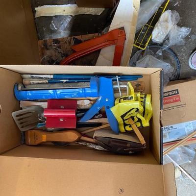 Large tool lot saws hammers