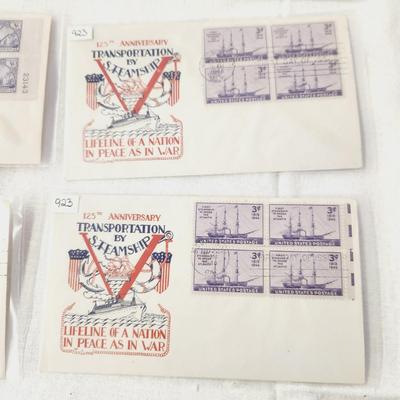 6 - FIRST DAY STAMPS - 1944 TRANSPORTATION (BEAUTIFUL ARTWORK)