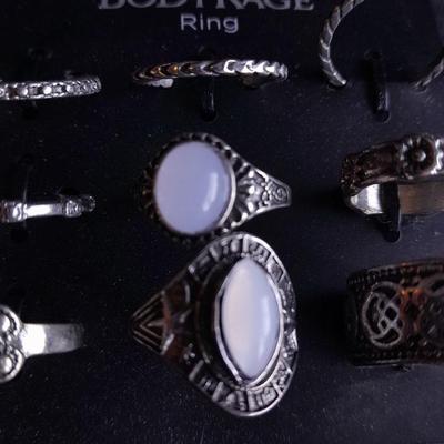 Body Rage Rings all size 7