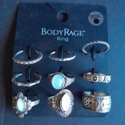 Body Rage Rings all size 7