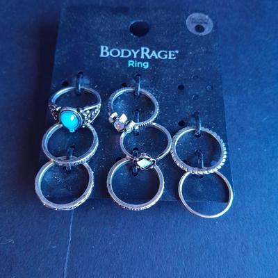 Body Rage rings all size 8
