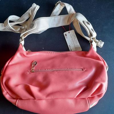 Ji Ren Leather collection coral pink Purse with tags