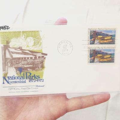 4 - FIRST DAY STAMPS - 1972 NATIONAL PARK CENTENNIAL