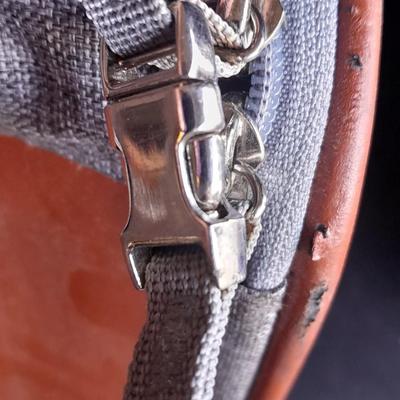 Mr. Peanut's soft sided dog carrier bag with clasp locking zippers