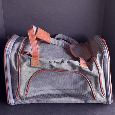 Mr. Peanut's soft sided dog carrier bag with clasp locking zippers
