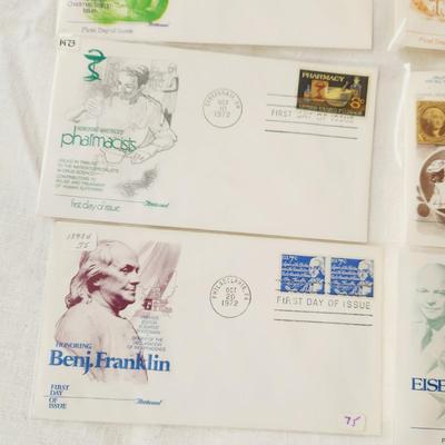 13 - FIRST DAY STAMPS - 1972 MIXED THEME