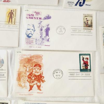 13 - FIRST DAY STAMPS - 1972 MIXED THEME