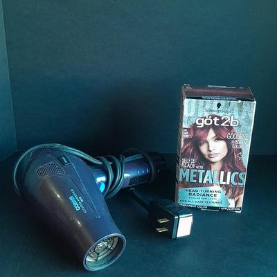Conair cord-keeper 1875Hairdryer and Got2b Metallics hair dye