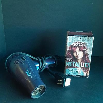 Conair cord-keeper 1875Hairdryer and Got2b Metallics hair dye