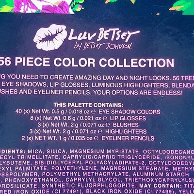 New makeup pallet Luv Betsey 56-piece color collection By Betsey Johnson
