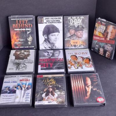 Movies on DVD Left Behind, D-Day, Pretty Baby, Broken City, and other great titles.!