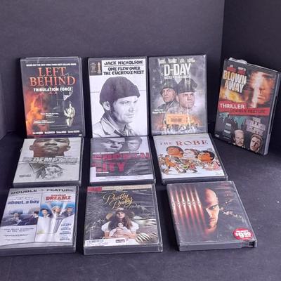 Movies on DVD Left Behind, D-Day, Pretty Baby, Broken City, and other great titles.!