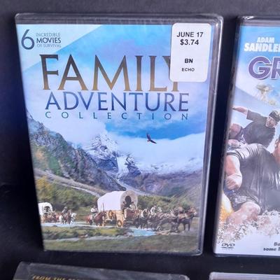 Movies on DVD Family Adventure collection, Grown Ups, A Christmas Story, Night before Christmas and more