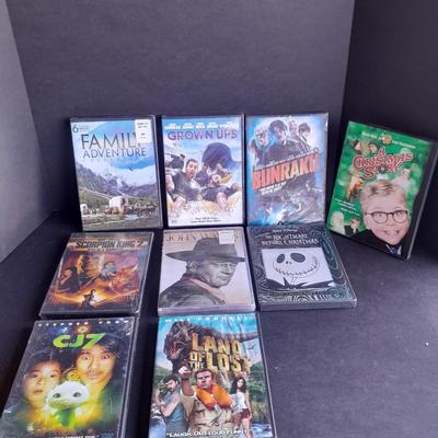 Movies on DVD Family Adventure collection, Grown Ups, A Christmas Story, Night before Christmas and more