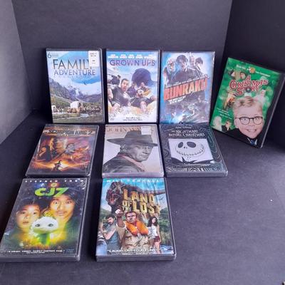 Movies on DVD Family Adventure collection, Grown Ups, A Christmas Story, Night before Christmas and more
