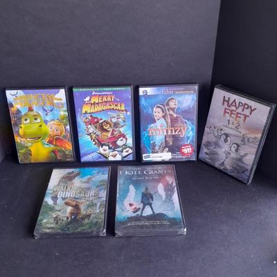 Children's Movies on DVD Happy feet 1 & 2, Walking with Dinosaurs, Merry Madagascar, and more