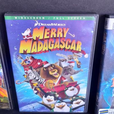 Children's Movies on DVD Happy feet 1 & 2, Walking with Dinosaurs, Merry Madagascar, and more