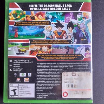XBOX ONE DRAGON BALL Z Video Game