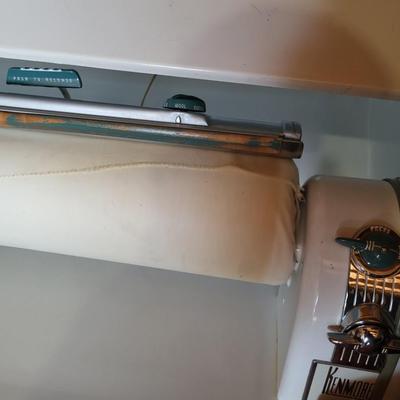 Vintage / Antique Working Kenmore Press iron with How to Iron booklet