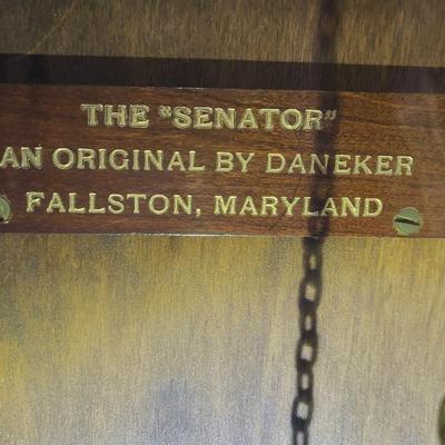 Vintage The " SENATOR" Grandfather Clock an Original Daneker Hall Clock Fallston Maryland