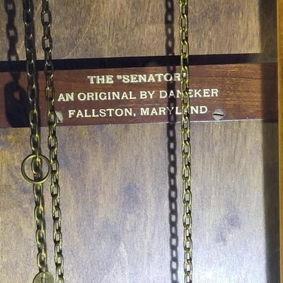 Vintage The " SENATOR" Grandfather Clock an Original Daneker Hall Clock Fallston Maryland