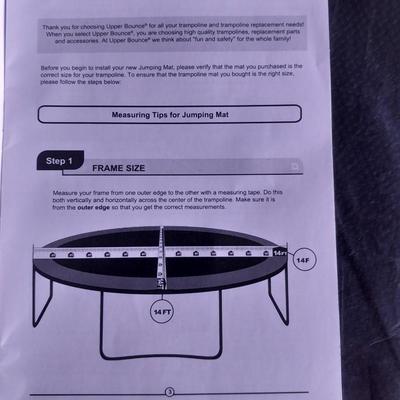 Brand new Mat and Springs for 14-foot Trampoline