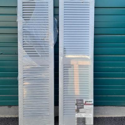 Four new Builders Edge Paintable Shutters  15" x 55"