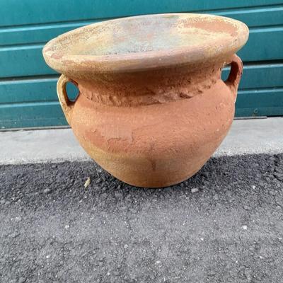 Large 15" wide Terracotta Plant pot with Handles Holds a 13" plant