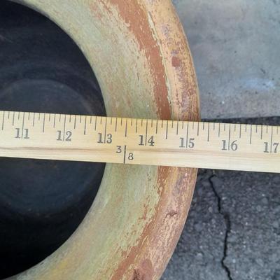 Large 15" wide Terracotta Plant pot with Handles Holds a 13" plant