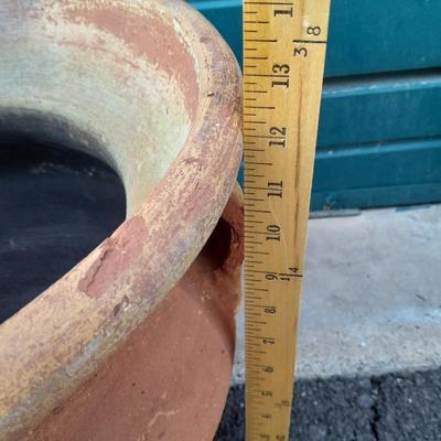 Large 15" wide Terracotta Plant pot with Handles Holds a 13" plant