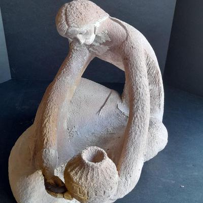 Unique Yard statue Garden Art Possibly a Replica? 1988 Acoma Austin Productions Sculpture La Olla De La Vida