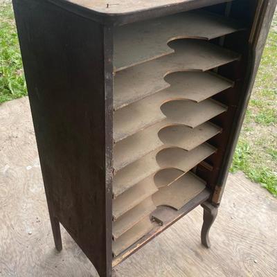 Vintage Sheet Music Cabinet