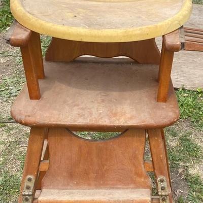 Thayer Vintage High Chair-Toddlers Chair and Table