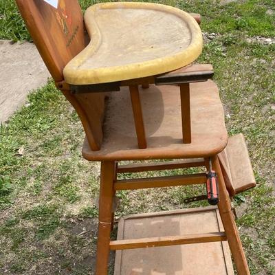 Thayer Vintage High Chair-Toddlers Chair and Table