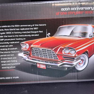 American Muscle Auto World 1:18 scale die cast replica 1957 Chrysler 300C