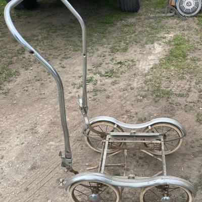 Vintage Buggy Frame with Basket