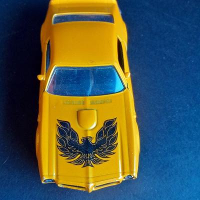 Two Die Cast Cars, Volkswagen Beetle and 1972 Pontiac Firebird