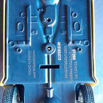 Two Die Cast Cars, Volkswagen Beetle and 1972 Pontiac Firebird