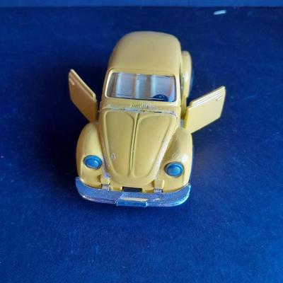 Two Die Cast Cars, Volkswagen Beetle and 1972 Pontiac Firebird