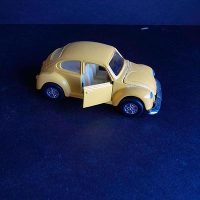 Two Die Cast Cars, Volkswagen Beetle and 1972 Pontiac Firebird