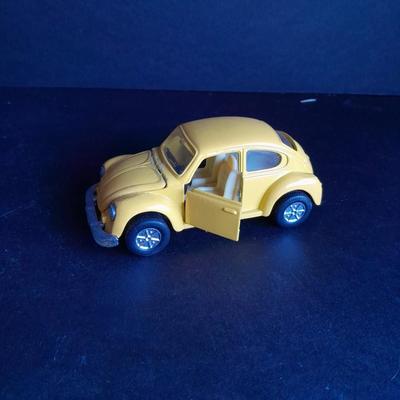 Two Die Cast Cars, Volkswagen Beetle and 1972 Pontiac Firebird