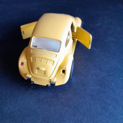 Two Die Cast Cars, Volkswagen Beetle and 1972 Pontiac Firebird
