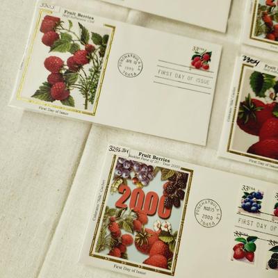 7 - FIRST DAY STAMPS - 2000 FOUR FRUIT BERRIES