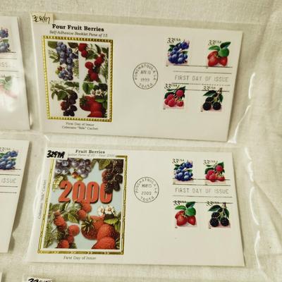 7 - FIRST DAY STAMPS - 2000 FOUR FRUIT BERRIES