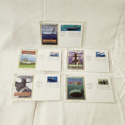 5 - FIRST DAY STAMPS - 2000 US NAVY SUBMARINES